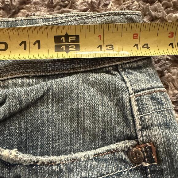 Y2K Candie’s Low Rise Bootcut Jeans Faded Wash Stretch Denim Size 7 - Picture 7 of 8
